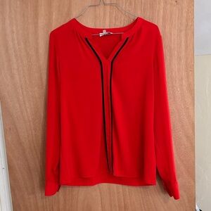 Calvin Klein Collection Vibrant Red Blouse